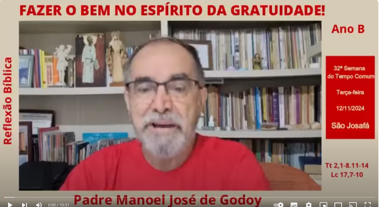 Fazer o bem no Espírito da Gratuidade!