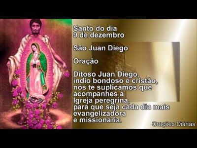 São Juan Diego Cuauhtlatoatzin e a Nossa Senhora de Guadalupe